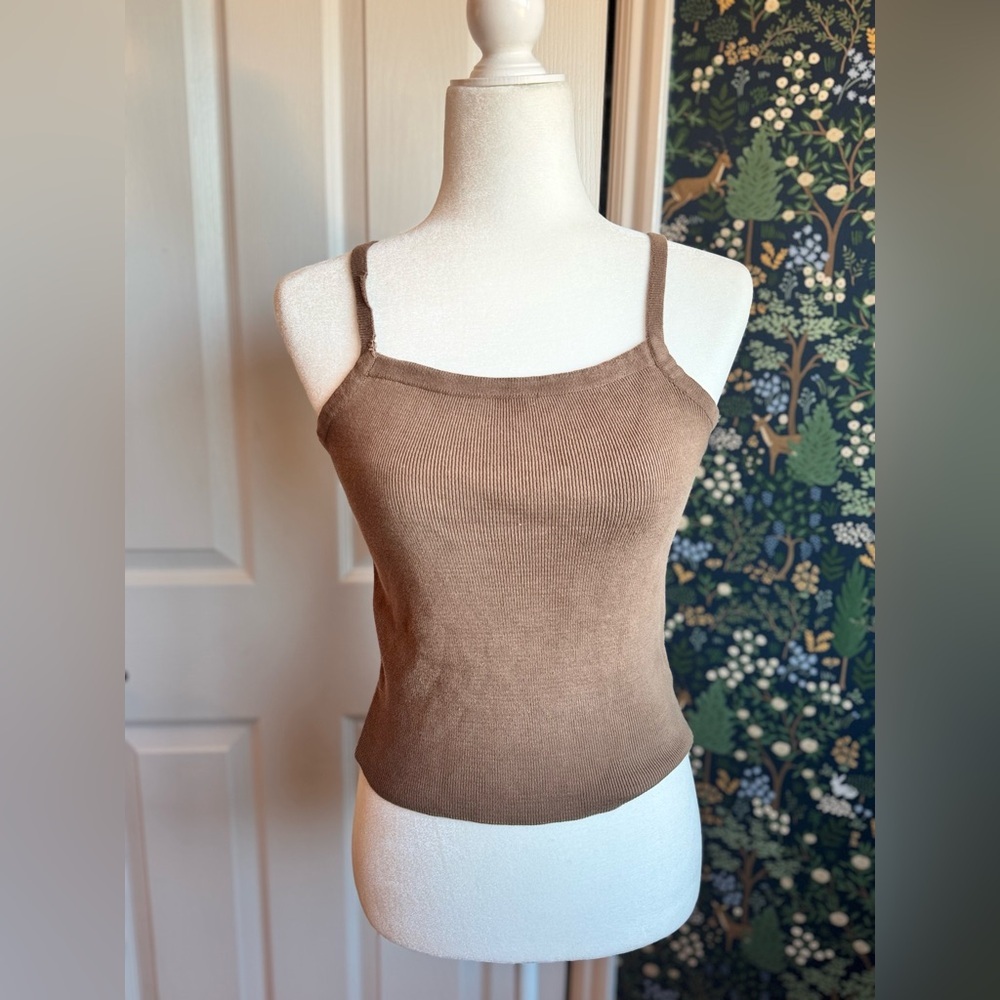 Brandy Melville Tan Knit Tank​